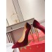 Christian Louboutin Lipchick Pumps 100mm In Red Velvet Christian Louboutin Lipchick Pumps 100mm In Red Velvet