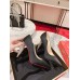 Christian Louboutin Lipstrass Pumps 100mm In Black Satin
