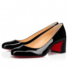 Christian Louboutin Miss Sab Pumps 50mm In Black Patent Leather Christian Louboutin Miss Sab Pumps 50mm In Black Patent Leather
