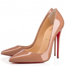 Christian Louboutin So Kate Pumps 100mm in Nude Patent Leather Christian Louboutin So Kate Pumps 100mm in Nude Patent Leather