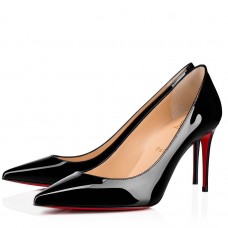Christian Louboutin Kate Pumps 85mm in Black Patent Leather Christian Louboutin Kate Pumps 85mm in Black Patent Leather