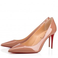 Christian Louboutin Kate Pumps 85mm in Nude Patent Leather Christian Louboutin Kate Pumps 85mm in Nude Patent Leather