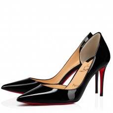 Christian Louboutin Iriza Pumps 85mm in Black Patent Leather Christian Louboutin Iriza Pumps 85mm in Black Patent Leather