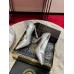 Christian Louboutin Condora Spikes 100mm Pumps in Silver Lambskin Christian Louboutin Condora Spikes 100mm Pumps in Silver Lambskin