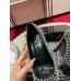 Christian Louboutin Condora Spikes 100mm Pumps in Black Lambskin