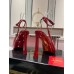Christian Louboutin Condora Strap Pumps 100mm in Red Vog Patent Leather