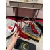 Christian Louboutin Condora Strap Pumps 100mm in Red Vog Patent Leather