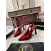 Christian Louboutin Condora Strap Pumps 100mm in Red Vog Patent Leather
