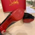 Christian Louboutin Black Patent Fetish Peep 130mm Pumps Christian Louboutin Black Patent Fetish Peep 130mm Pumps