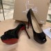 Christian Louboutin Black Patent Fetish Peep 130mm Pumps Christian Louboutin Black Patent Fetish Peep 130mm Pumps