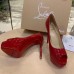 Christian Louboutin Red Patent Fetish Peep 130mm Pumps Christian Louboutin Red Patent Fetish Peep 130mm Pumps