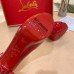 Christian Louboutin Red Patent Fetish Peep 130mm Pumps Christian Louboutin Red Patent Fetish Peep 130mm Pumps