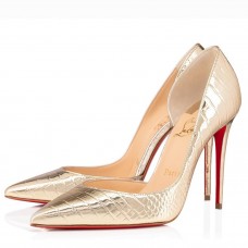 Christian Louboutin Crocodile Embossed Iriza 100mm Pumps Christian Louboutin Crocodile Embossed Iriza 100mm Pumps