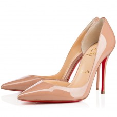 Christian Louboutin Nude Patent Iriza 100mm Pumps Christian Louboutin Nude Patent Iriza 100mm Pumps