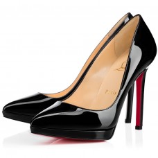 Christian Louboutin Black Patent Pigalle Plato 100mm Pumps Christian Louboutin Black Patent Pigalle Plato 100mm Pumps