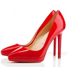 Christian Louboutin Red Patent Pigalle Plato 100mm Pumps Christian Louboutin Red Patent Pigalle Plato 100mm Pumps