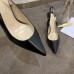 Christian Louboutin Black Patent Clare Sling 80mm Pumps Christian Louboutin Black Patent Clare Sling 80mm Pumps