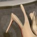 Christian Louboutin Nude Patent Clare Sling 80mm Pumps