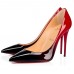Christian Louboutin Black/Red Patent Kate Pumps 100mm Christian Louboutin Black/Red Patent Kate Pumps 100mm