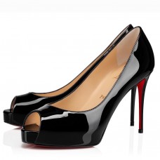Christian Louboutin Black Patent New Very Prive 100mm Pumps Christian Louboutin Black Patent New Very Prive 100mm Pumps