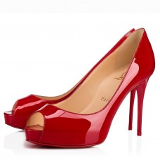 Christian Louboutin Red Patent New Very Prive 100mm Pumps Christian Louboutin Red Patent New Very Prive 100mm Pumps