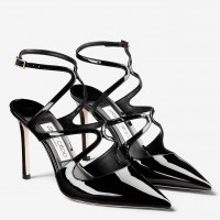Jimmy Choo Azia Pumps 95mm in Black Patent Leather Jimmy Choo Azia Pumps 95mm in Black Patent Leather