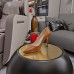 Jimmy Choo Cass 95mm Pumps in Brown Croc-Embossed Leather Jimmy Choo Cass 95mm Pumps in Brown Croc-Embossed Leather