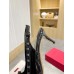 Valentino Rockstud Bow Slingback Pumps 60mm in Black Patent Leather
