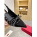 Valentino Rockstud Bow Slingback Pumps 60mm in Black Patent Leather