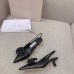 Jimmy Choo Amita Flowers 45mm Slingback Pumps in Black Leather