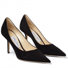 Jimmy Choo Love 85mm Pumps In Black Suede Leather Jimmy Choo Love 85mm Pumps In Black Suede Leather