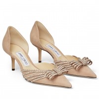Jimmy Choo Kaitence 85mm Pumps In Beige Suede Leather Jimmy Choo Kaitence 85mm Pumps In Beige Suede Leather