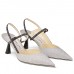 Jimmy Choo Ray 65mm Slingback Pumps In Glitter Jimmy Choo Ray 65mm Slingback Pumps In Glitter