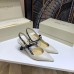 Jimmy Choo Ray 65mm Slingback Pumps In White Leather Jimmy Choo Ray 65mm Slingback Pumps In White Leather