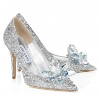 Jimmy Choo Alia 85mm Pumps In Silver Crystal Jimmy Choo Alia 85mm Pumps In Silver Crystal