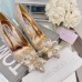 Jimmy Choo Avril 100mm Pumps In Gold Crystal Jimmy Choo Avril 100mm Pumps In Gold Crystal