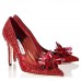 Jimmy Choo Avril 100mm Pumps In Red Crystal Jimmy Choo Avril 100mm Pumps In Red Crystal