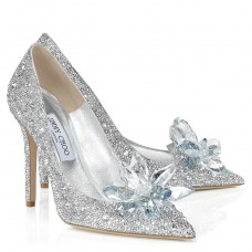 Jimmy Choo Avril 100mm Pumps In Silver Crystal Jimmy Choo Avril 100mm Pumps In Silver Crystal