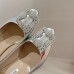 Manolo Blahnik Hangisi 70 Pumps in Silver Metallic Leather Manolo Blahnik Hangisi 70 Pumps in Silver Metallic Leather