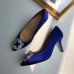 Manolo Blahnik Hangisi 70 Pumps In Blue Satin Manolo Blahnik Hangisi 70 Pumps In Blue Satin