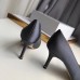 Manolo Blahnik Hangisi 70 Pumps In Grey Satin Manolo Blahnik Hangisi 70 Pumps In Grey Satin