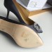 Manolo Blahnik Hangisi 70 Pumps In Grey Satin Manolo Blahnik Hangisi 70 Pumps In Grey Satin