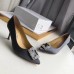 Manolo Blahnik Hangisi 70 Pumps In Grey Satin Manolo Blahnik Hangisi 70 Pumps In Grey Satin