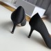 Manolo Blahnik Hangisi 70 Pumps In Black Satin Manolo Blahnik Hangisi 70 Pumps In Black Satin