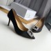 Manolo Blahnik Hangisi 70 Pumps In Black Satin Manolo Blahnik Hangisi 70 Pumps In Black Satin