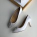 Manolo Blahnik Hangisi 70 Pumps In White Satin Manolo Blahnik Hangisi 70 Pumps In White Satin