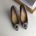 Manolo Blahnik Hangisi 105 Pumps In Grey Satin Manolo Blahnik Hangisi 105 Pumps In Grey Satin
