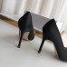 Manolo Blahnik Hangisi 105 Pumps In Black Satin Manolo Blahnik Hangisi 105 Pumps In Black Satin