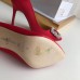 Manolo Blahnik Hangisi 105 Pumps In Red Satin Manolo Blahnik Hangisi 105 Pumps In Red Satin