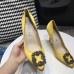 Manolo Blahnik Hangisi 105 Pumps In Yellow Satin